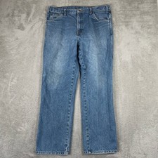 Dickies Jeans Mens 38x32 Blue Straight Leg Denim Workwear Skater Rugged Casual