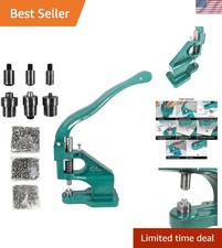 Eyelet Grommet Tool Kit - 1500 Grommets & Interchangeable Dies Included