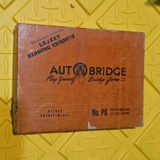 1950 Auto Bridge-Deluxe Pocket Model Play Yourself Bridge Game For Beginner