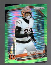 2025 Panini Prizm - Geno Stone #61 Neon Green Pulsar Prizm