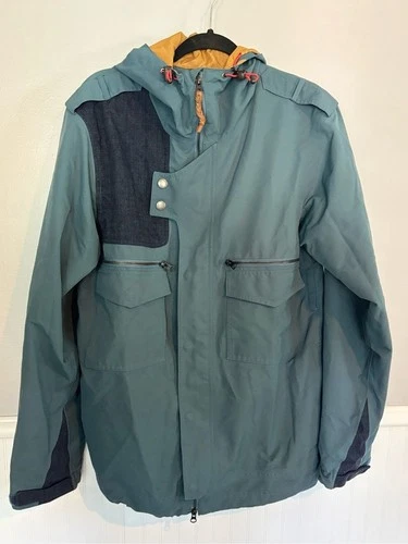 Holden Men's Teal Waterproof Hooded Snowboard Utility Jacket Size Large video thumbnail