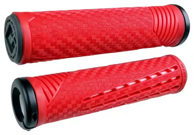 ODI CF v2.1 Lock-On Lenkergriffe Paar red/white für Fahrrad *NEU*