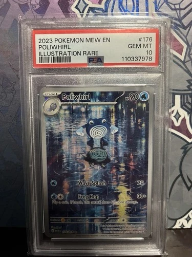 PSA 10 GEM MT 💎 - Poliwhirl 176/165 Scarlet & Violet 151 Illustration Rare