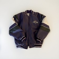 NFL Team Apparel Baltimore Ravens Boys Jacket Purple White Black Football