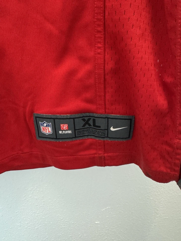 Nova Camiseta Masculina Costurada NFL 2013 Nike Vernon Davis SAN FRANCISCO 49ers Extra Grande - Imagem 2 de 4