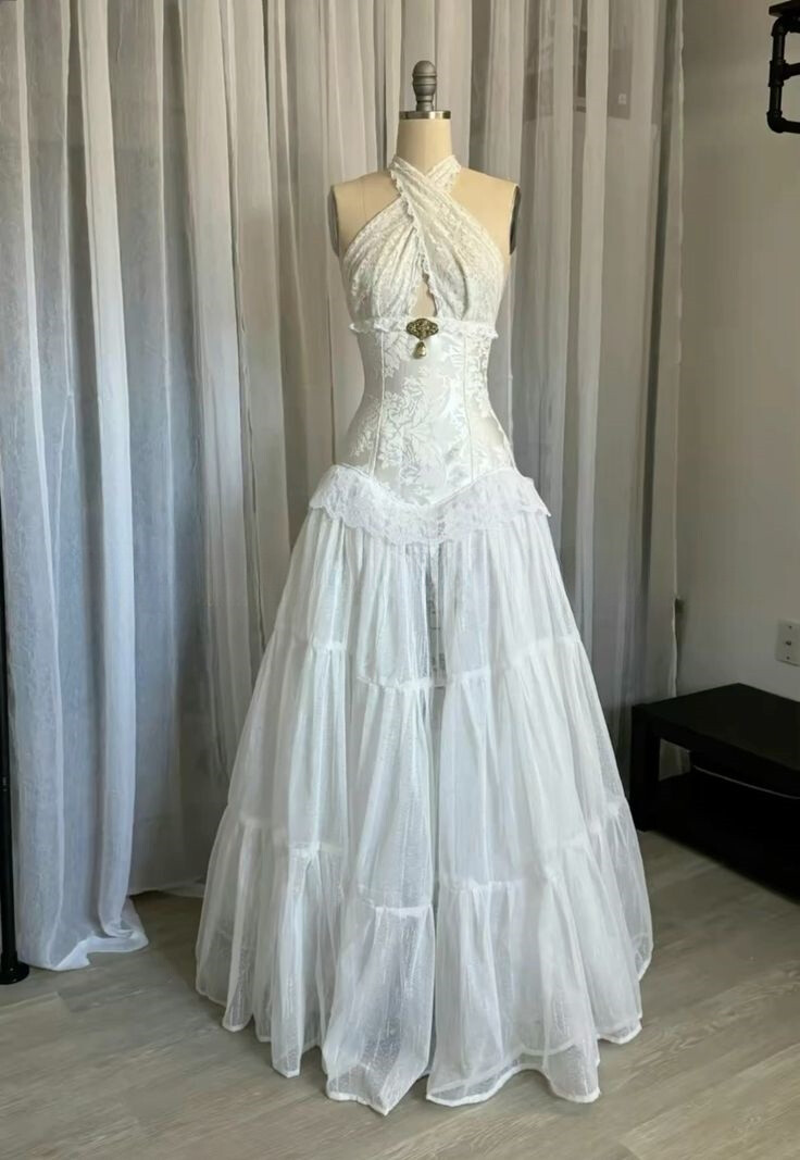 white christmas dresses Ava Presley Ruffle Corset Prom Dress 29533 main image 0