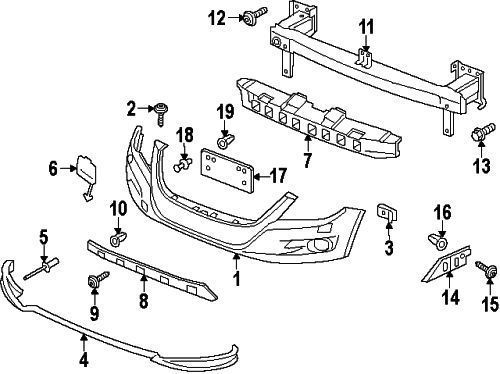 Volkswagen 5N0-807-532-B-AV3 Front Lower Cross-Member 12-17 Tiguan