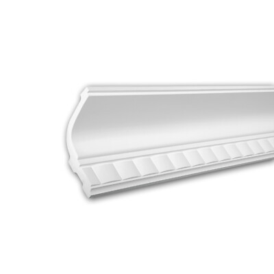  PROFHOME 150175 Eckleiste aus Polyurethan Deckenleiste Stuckleiste 2 m