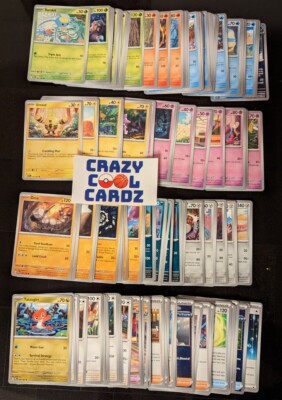 162 Card Complete common uncommon rare c/u/r Set Pokemon SV