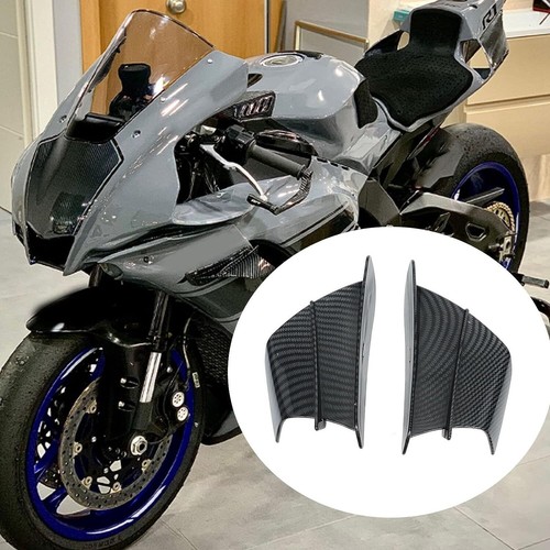 Motorcycle Left & Right Side Winglets Air Deflector Wing Kit Spoiler 2Pcs - Picture 4 of 8