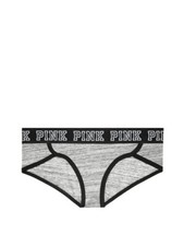 Victoria's Secret PINK Logo Hipster Panty Heather Grey Marl