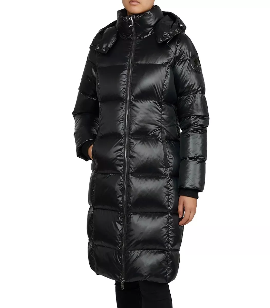 Pajar Solstice Long Channel Quilted Puffer Coat Black Size XL eBay
