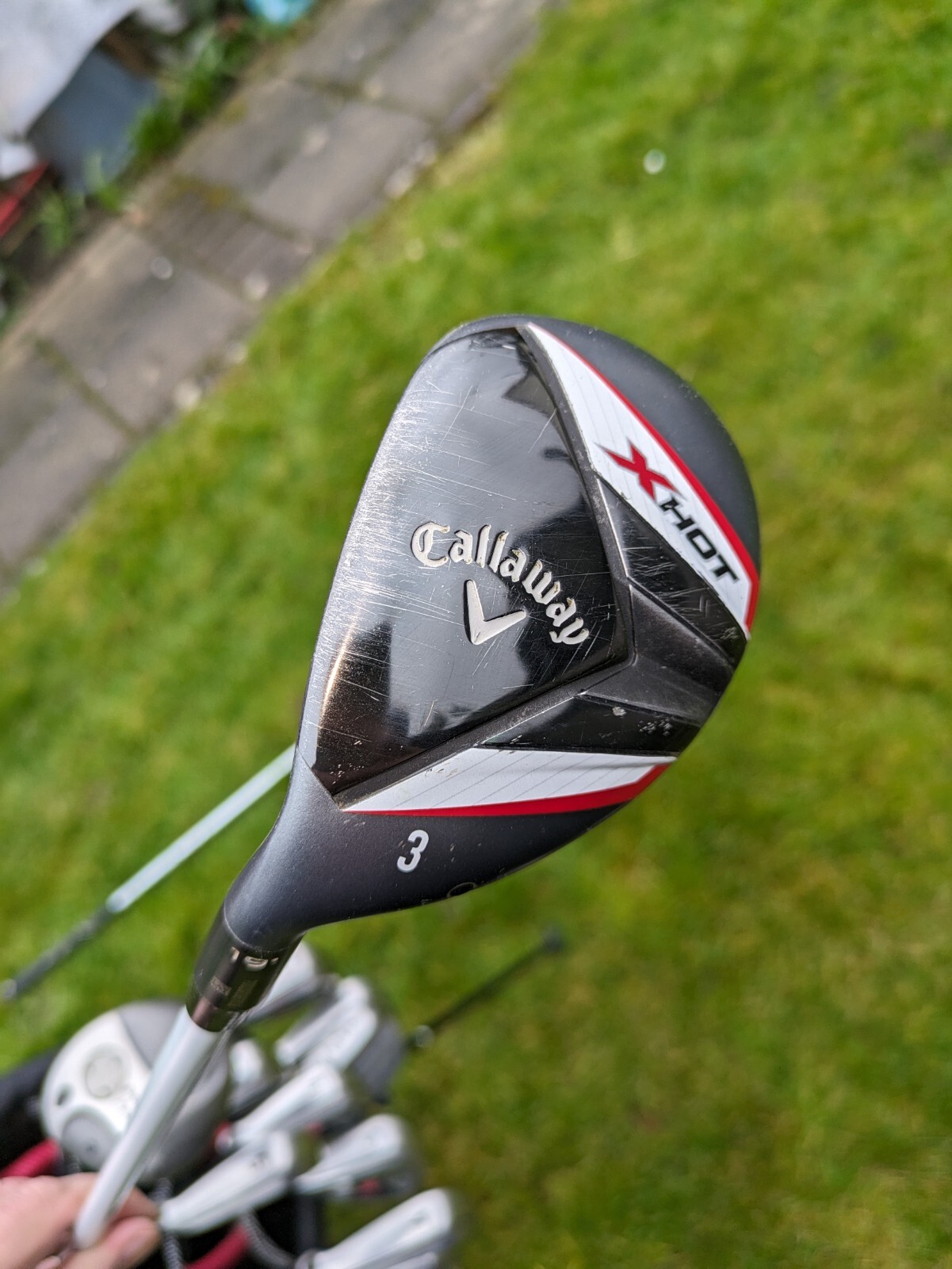 FULL MENS LH CALLAWAY X HOT GOLF CLUB SET WITH YES C GROOOVE PUTTER