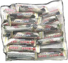 Multi Grain Crispy Rolls 25 Pieces, Baked - Not Fried, 7 Grains, Energy Snack