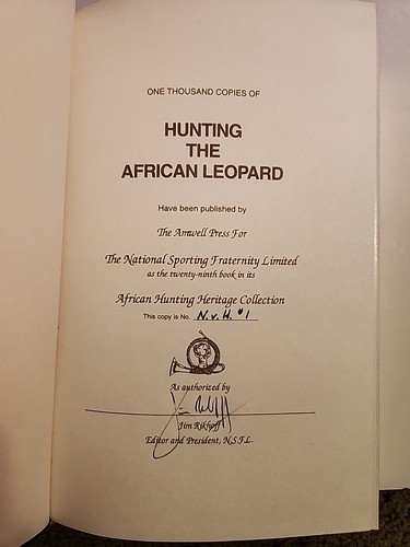Hunting the African Leopard by Jim Rikhoff, 1995, Amwell Press signed Nvh#1/1000 - Picture 8 of 16