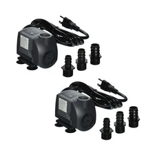 2pcs 260gph Submersible Pump AquariumTank Powerhead Fountain Water Hydroponic