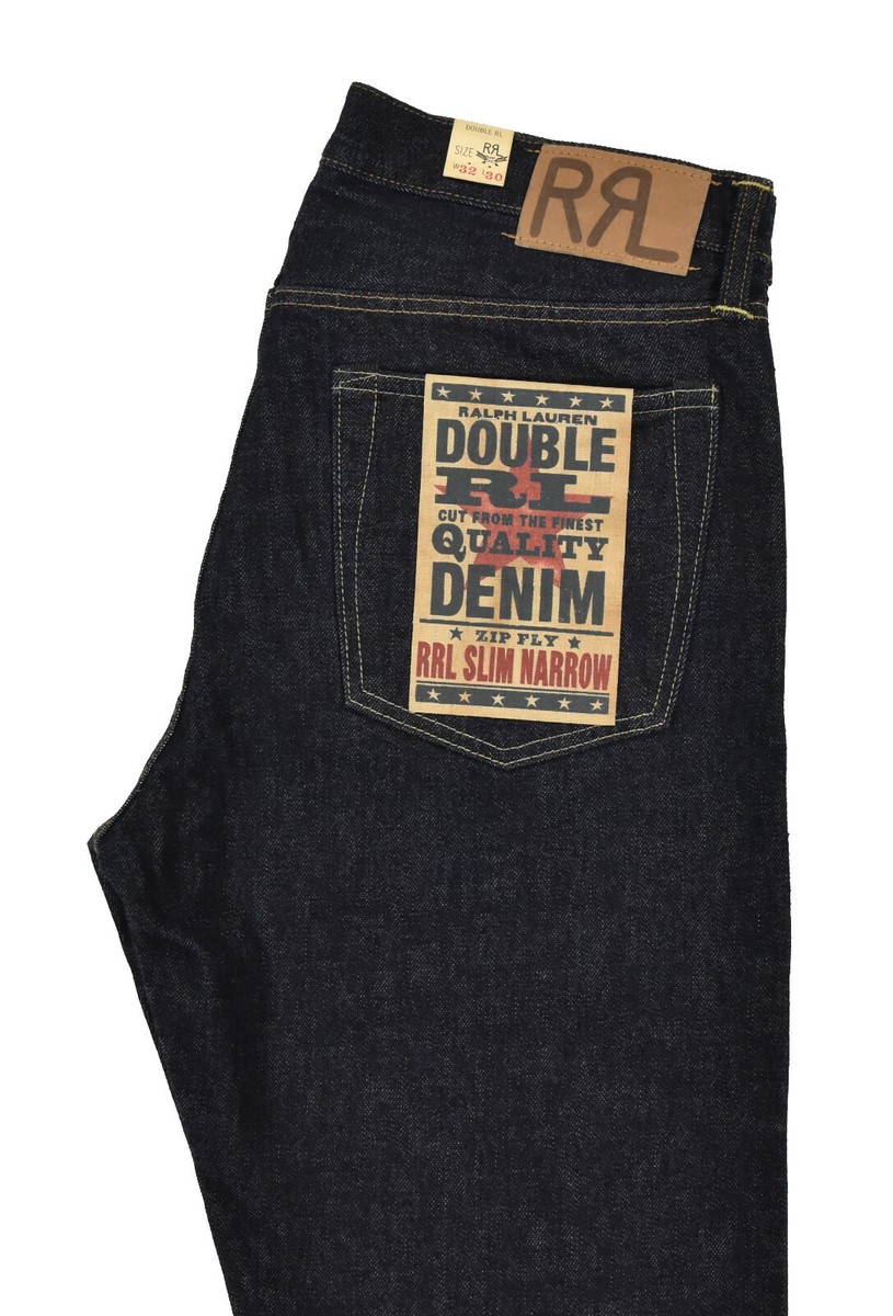 パンツ DOUBLE RL/RRL SLIM NARROW INDIGO DENIM RRL Slim Fit Selvedge Jean Indigo Rinse | Cultizm