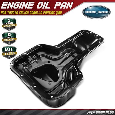 Engine Oil Pan for Toyota Celica Corolla Matrix Spyder Pontiac Vibe l4 1.8L