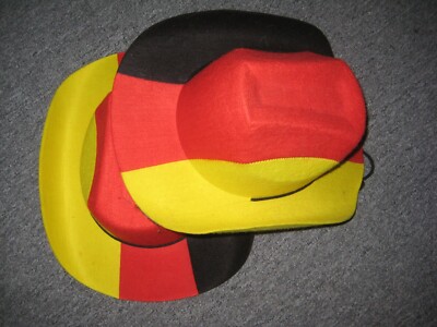 2 Cowboyhüte Deutschland Hut Cowboy Fanartikel dreifarbig Fussball