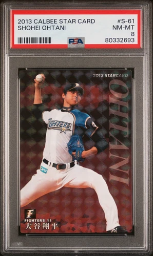 2013 Calbee Star Card Shohei Ohtani #S-61 PSA 8 Great  "Kira" Refractor RC!