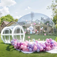 15ft Length Inflatable Bubble House Transparent Dome Tent For Outdoor Yard Party