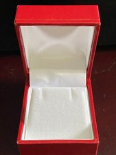 NEW RED FAUX LEATHER EARRING GIFT BOX SET OF 6 BOXES
