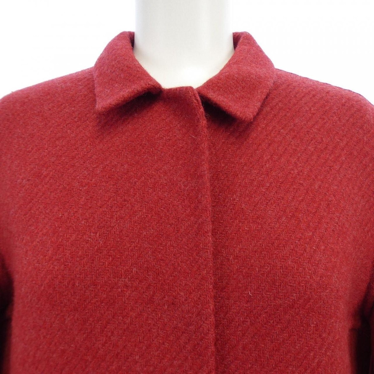 Vintage Archive Prada Fall 1998 Red Wool Suspended Panel Coat 40