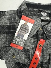Colorado Clothing Men's Plaid Flannel Shirt, Black, Size M