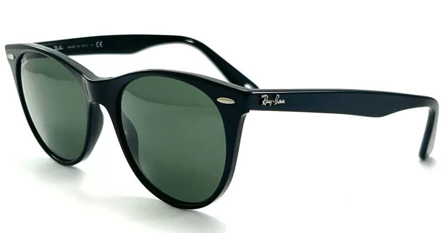 Authentic Black Ray Bans Ray-Ban RB2140 Original Wayfarer Classic L (50 - 22) with  main image 4