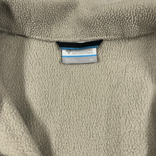 (Two Pack) Columbia Vests Jackets Mens XL Beige Brown Fleece Full Zip Pockets - Picture 10 of 12