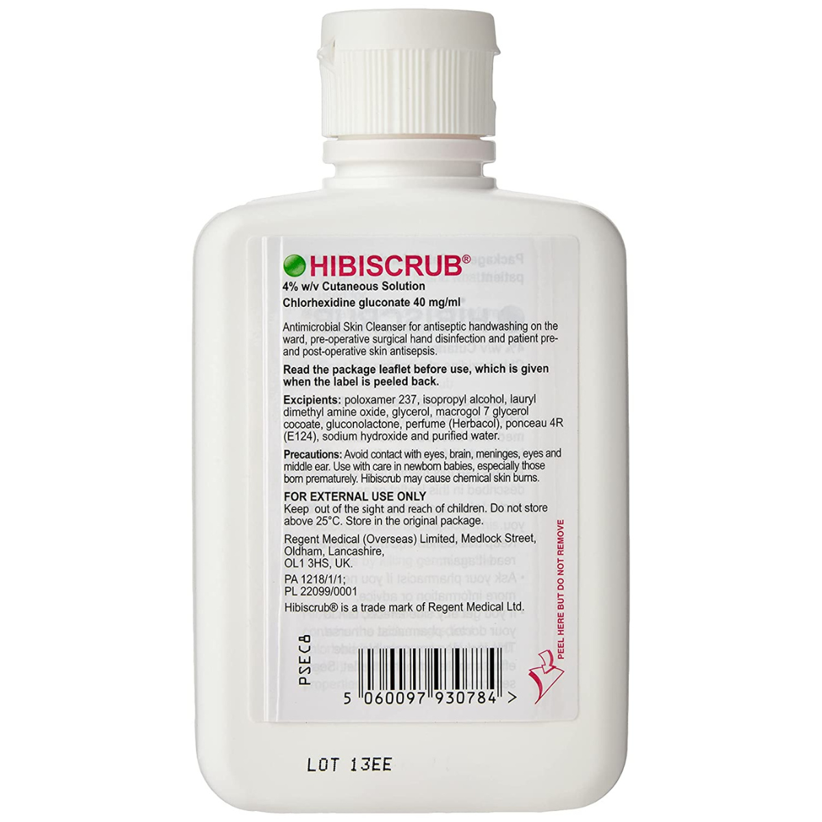 Hibiscrub Antibacterial Skin Cleanser Pack of 250ml and 500ml Free