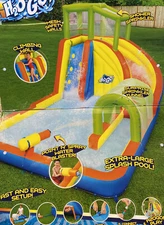 H20 Go Cascade Cove 16FT Mega Inflatable Kids Water Park Water Slide Summer Pool