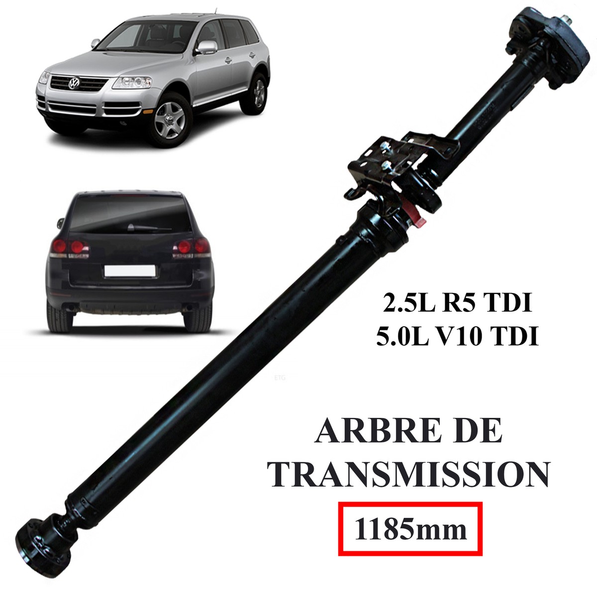 Arbres De Transmission VW Transporter T5 2.5 TDi 5 Vitesses - Essieu Tronqué - Neuf - Réf. Multiples