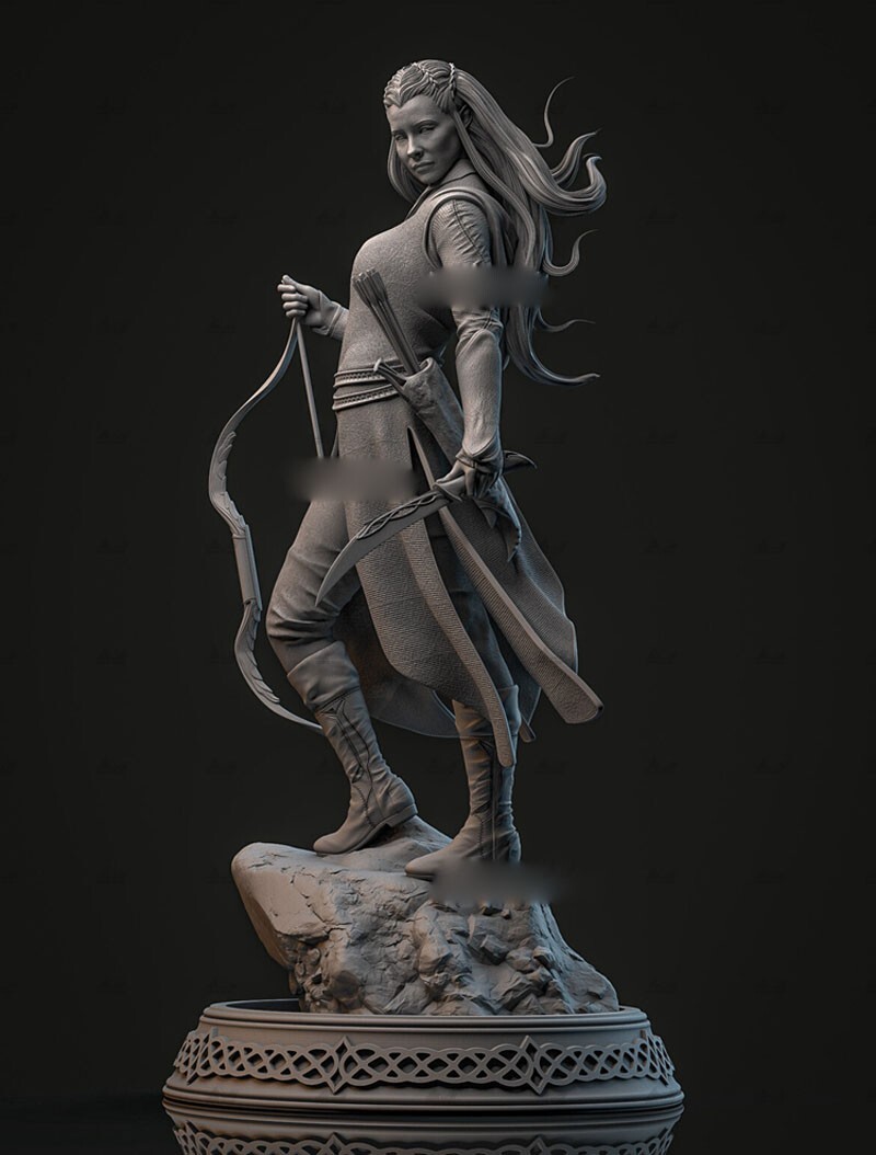 1/8 26cm Tauriel 3D Print Figure GK Model Kit Unpainted Unassembled