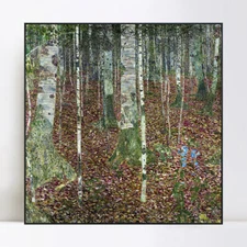 Framed Canvas Giclee Print Art Trees#5 by Gustav Klimt Wall Art Home Decor