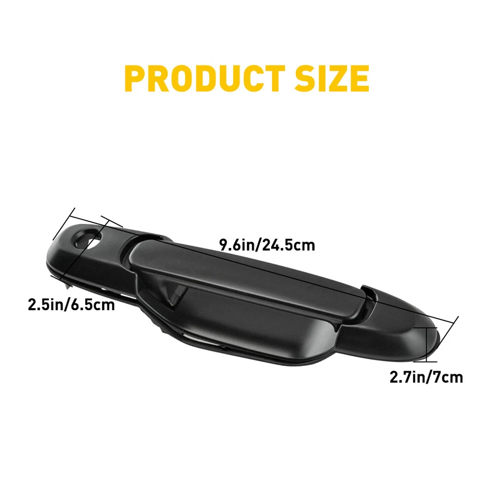 Front Left Right Outside Door Handle Fit Toyota Sienna 98-03 Driver & Passenger - Image 2 of 4