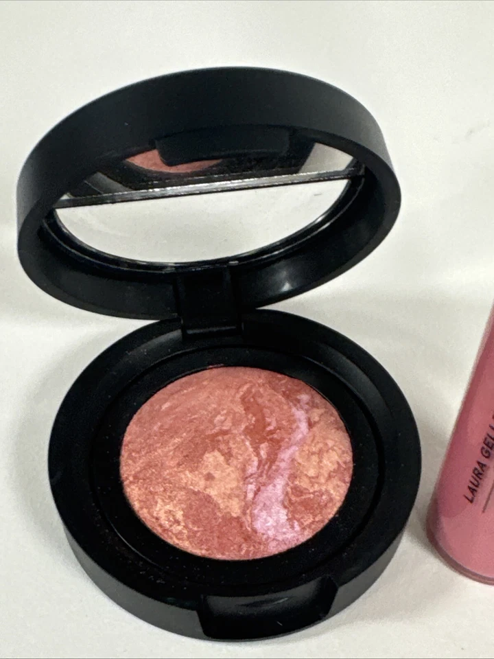 LAURA GELLER Blush-N-Brighten Travel Size 1.2g Tropic Hues & Piazza Pink Gloss - Image 2 of 4