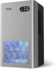 ToLife TZ-C2 Room Dehumidifiers (New, Auto Shut Off, LED Lights, Gray)