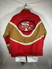 Vintage San Francisco 49ers Jacket Red NFL Pro Line Apex One Tri Color Mens Sz M