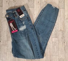 No Boundaries Jeans Size 7 Womens High Rise Destructed Curvy Skinny Jegging NEW