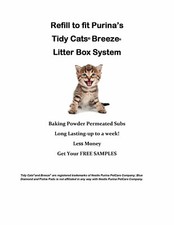 80ct Cat Litter Pads for Breeze Box  - Replacement w/ S.A.P. Gel 5-7 Days CHEAP 