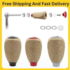 Reel Handle Knob Soft Rubber Cork Spinning Baitcasting For Abu Shimano Daiwa