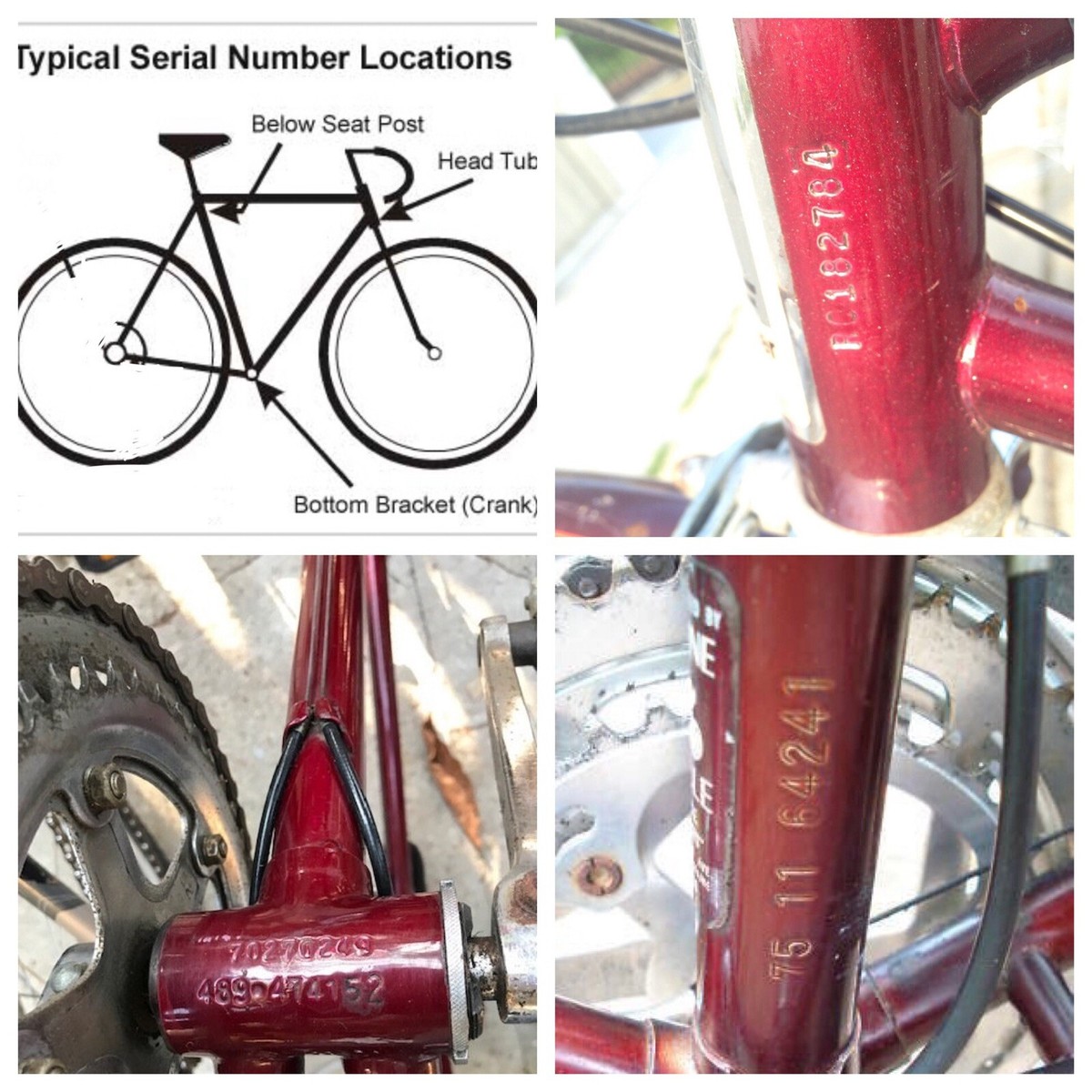 Bicycle identificaion number Jig - Letter Stamp Punch Guide