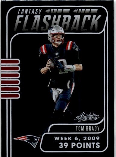 2020 Panini Absolute Fantasy Flashback Tom Brady #FF-TB