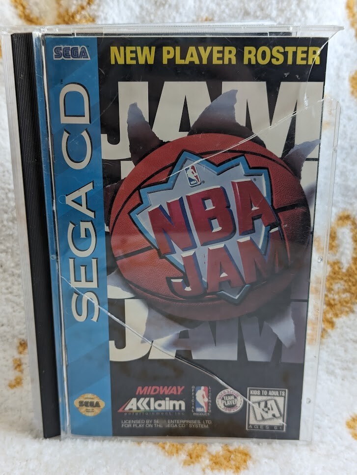 Sega CD NBA Jam Basketball (Sega CD, 1994) Game CIB Complete Rare 