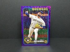 2024 Topps #US153 Joel Payamps, Brewers - Purple Holofoil Parallel (699/799)
