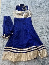 Indian Designer Dress With Scarf Wedding Pakistani Bollywood Dress Size 36