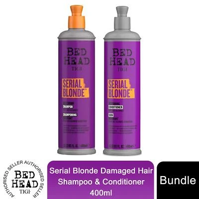 Bed Head by TIGI Serial Blonde Damaged Hair Shampoo & Conditioner 400ml