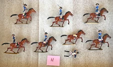 Reamsa Napoleonic French Cuirassiers in Tricorns - 7 painted gloss & matte set B