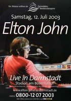 Elton John - Peachtree Road, Darmstadt 2003 | Konzertplakat | Poster